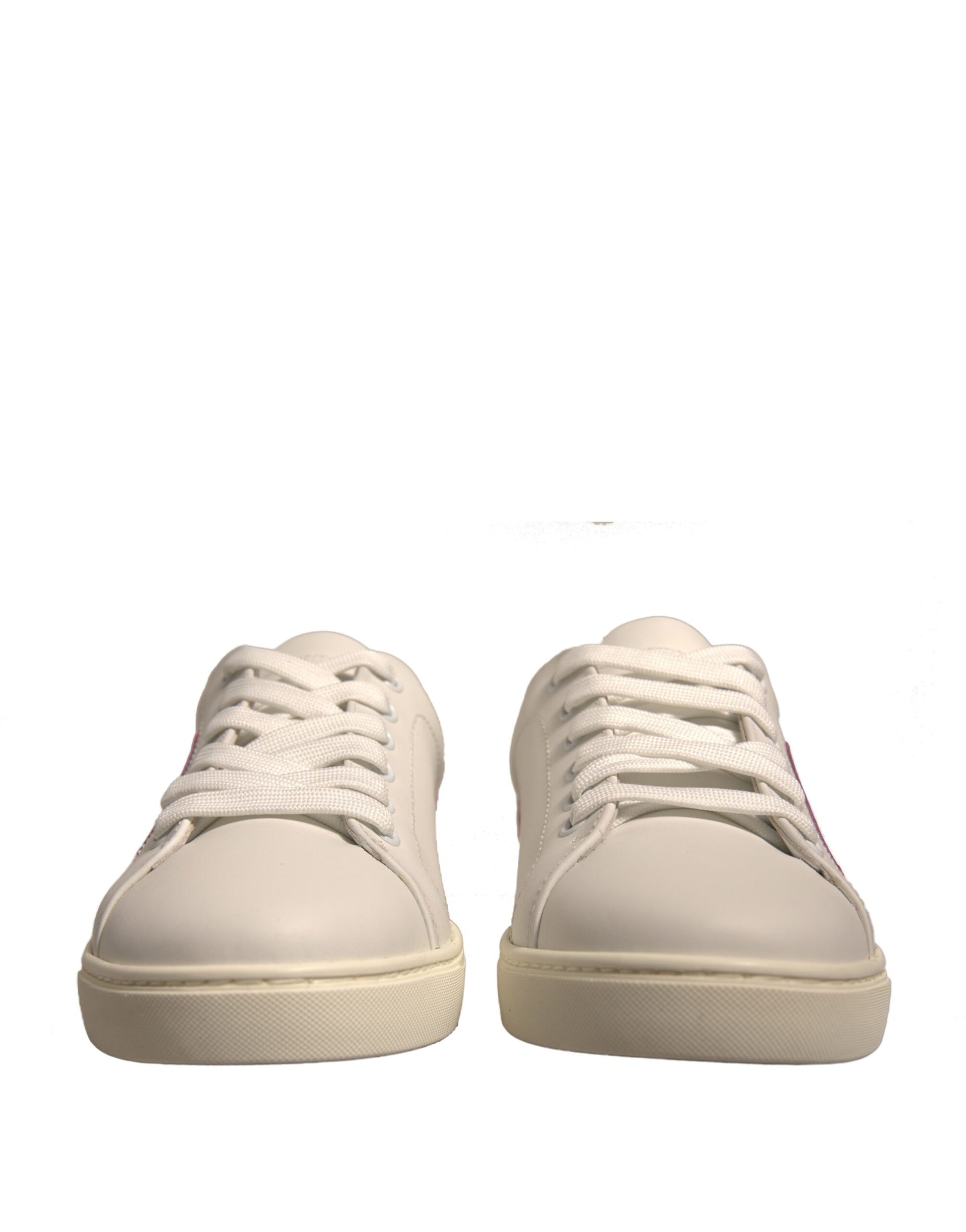 Baskets basses en daim blanc Dolce &amp; Gabbana