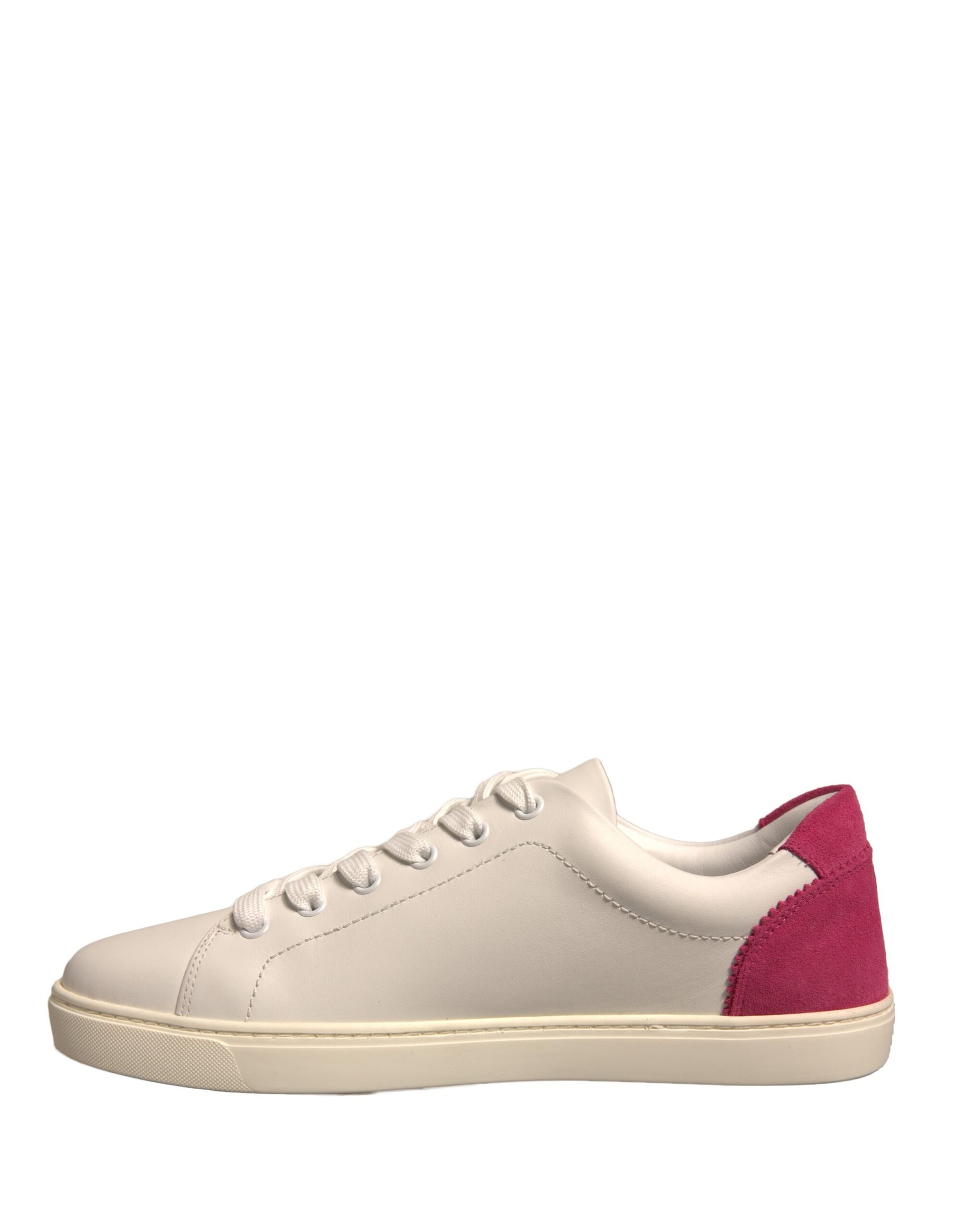 Baskets basses en daim blanc Dolce &amp; Gabbana