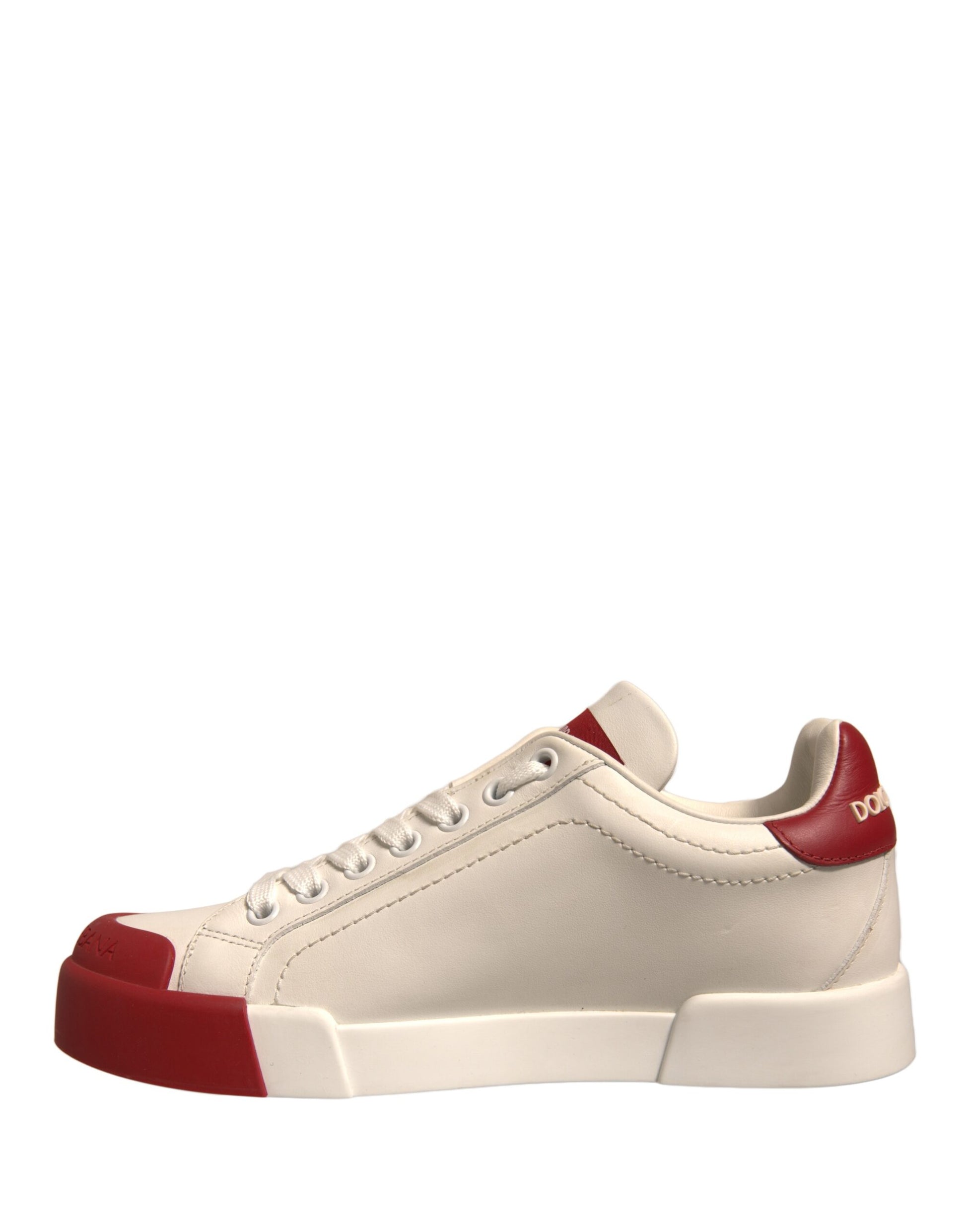 Chaussures Dolce &amp; Gabbana Baskets Portofino en cuir blanc avec logo