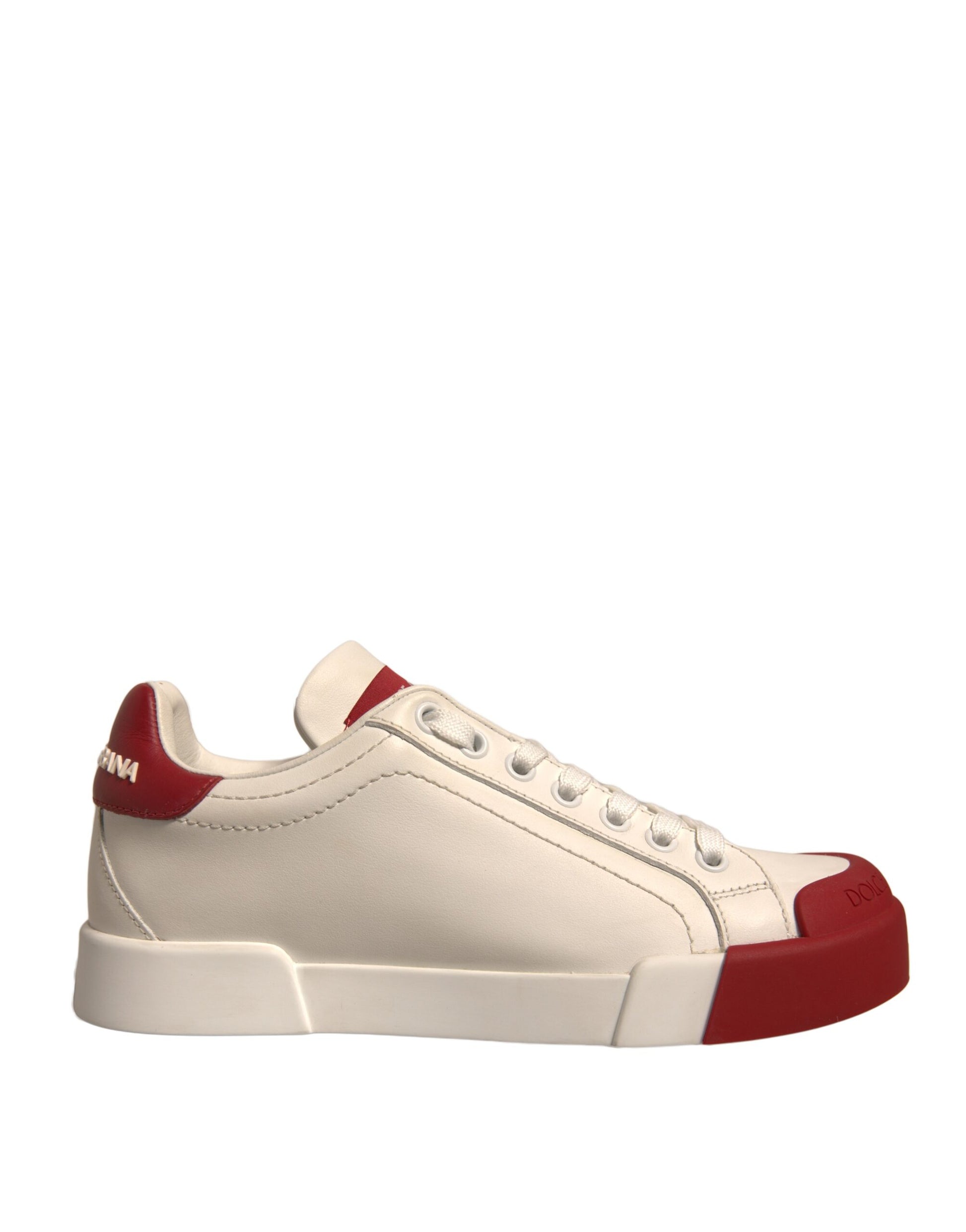 Chaussures Dolce &amp; Gabbana Baskets Portofino en cuir blanc avec logo