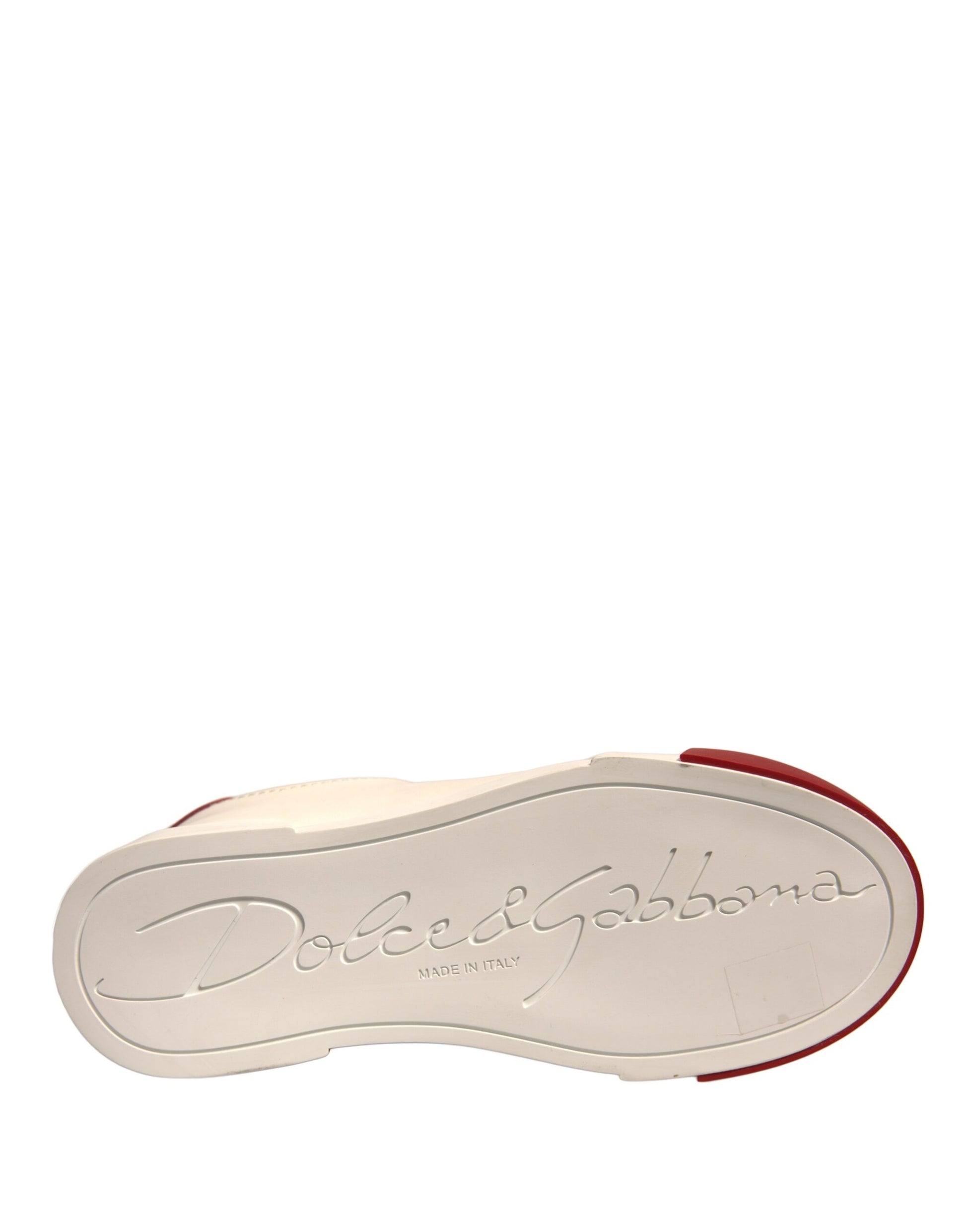 Chaussures Dolce &amp; Gabbana Baskets Portofino en cuir blanc avec logo