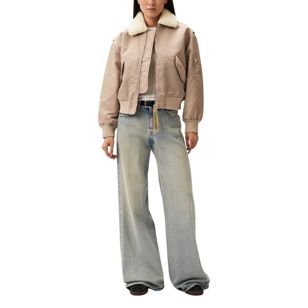 Vestes et manteaux en polyester beige Calvin Klein Jeans