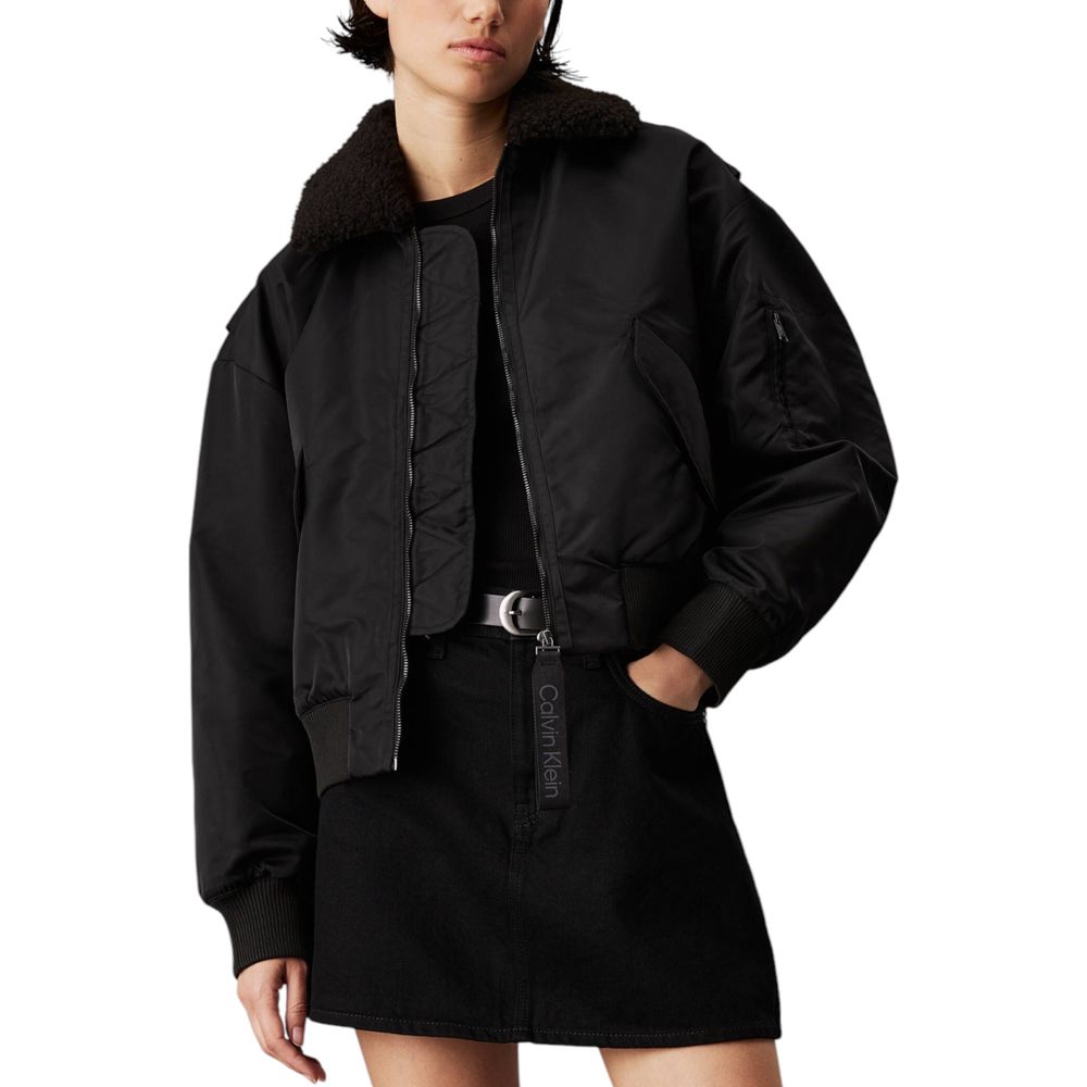 Vestes et manteaux en polyester noir Calvin Klein Jeans
