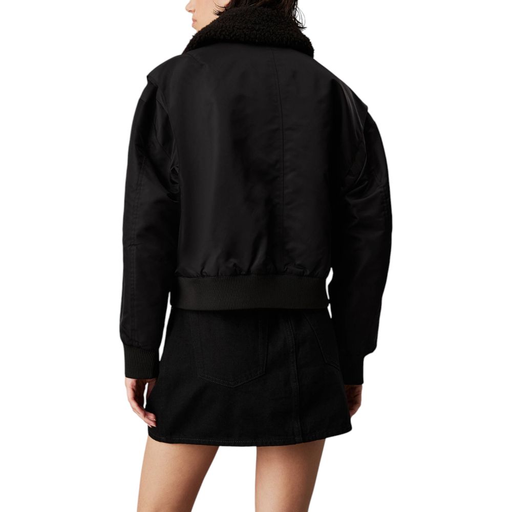 Vestes et manteaux en polyester noir Calvin Klein Jeans