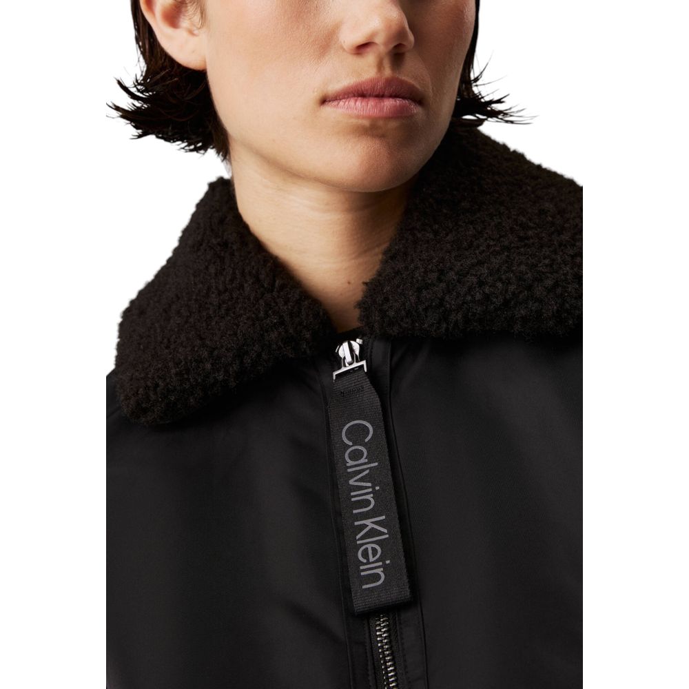 Vestes et manteaux en polyester noir Calvin Klein Jeans