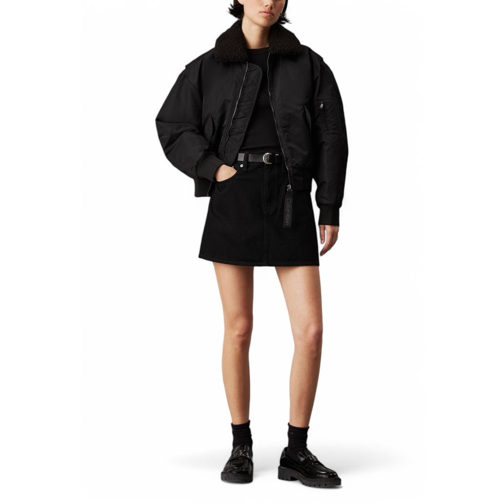 Vestes et manteaux en polyester noir Calvin Klein Jeans