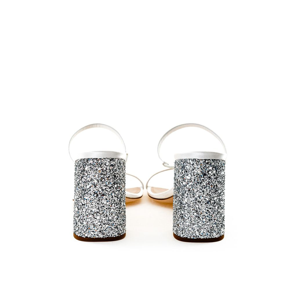 Sandale en soie blanche Miu Miu