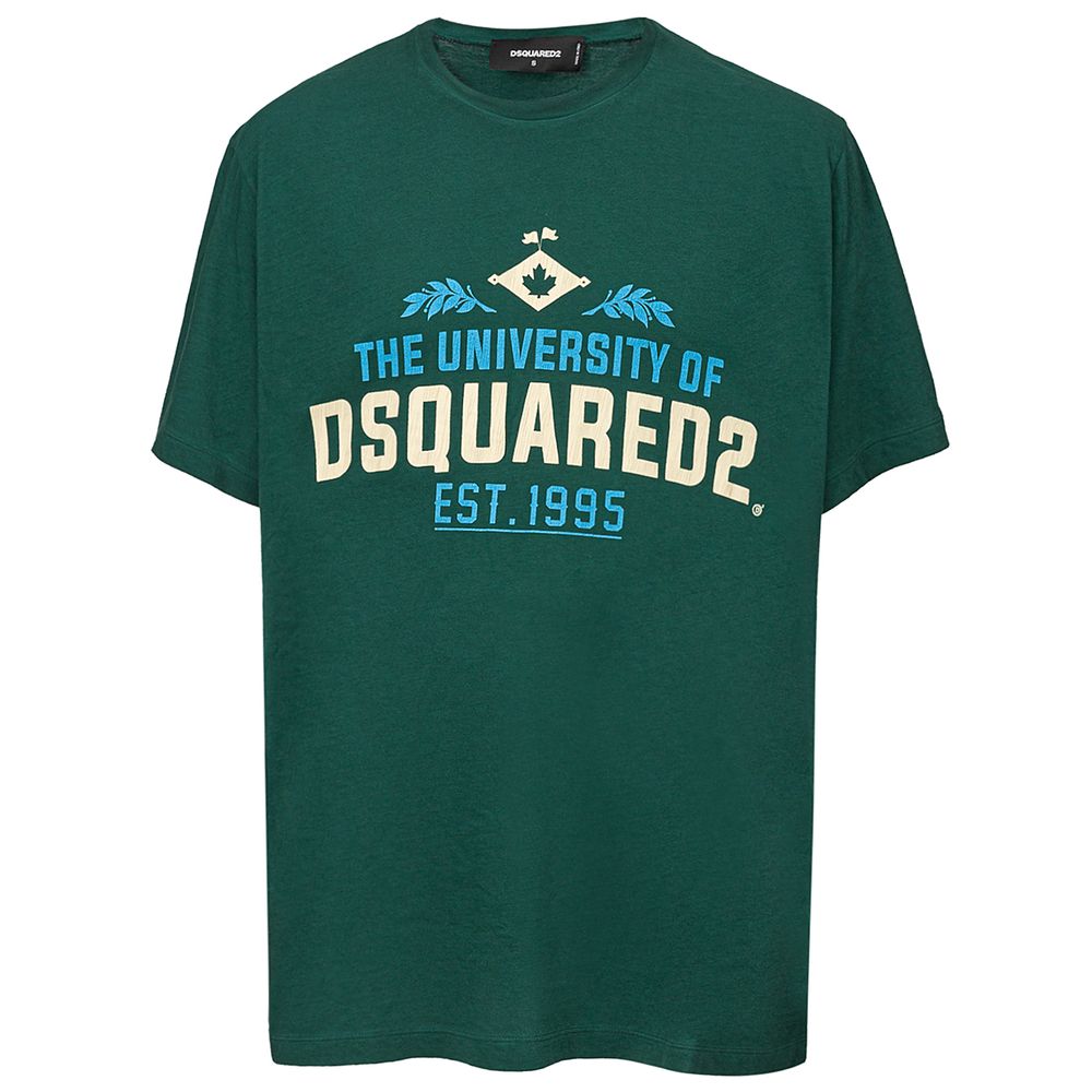 T-shirt en coton vert Dsquared²
