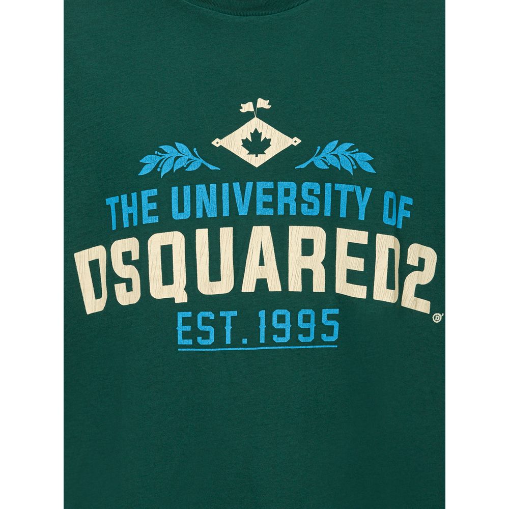 T-shirt en coton vert Dsquared²