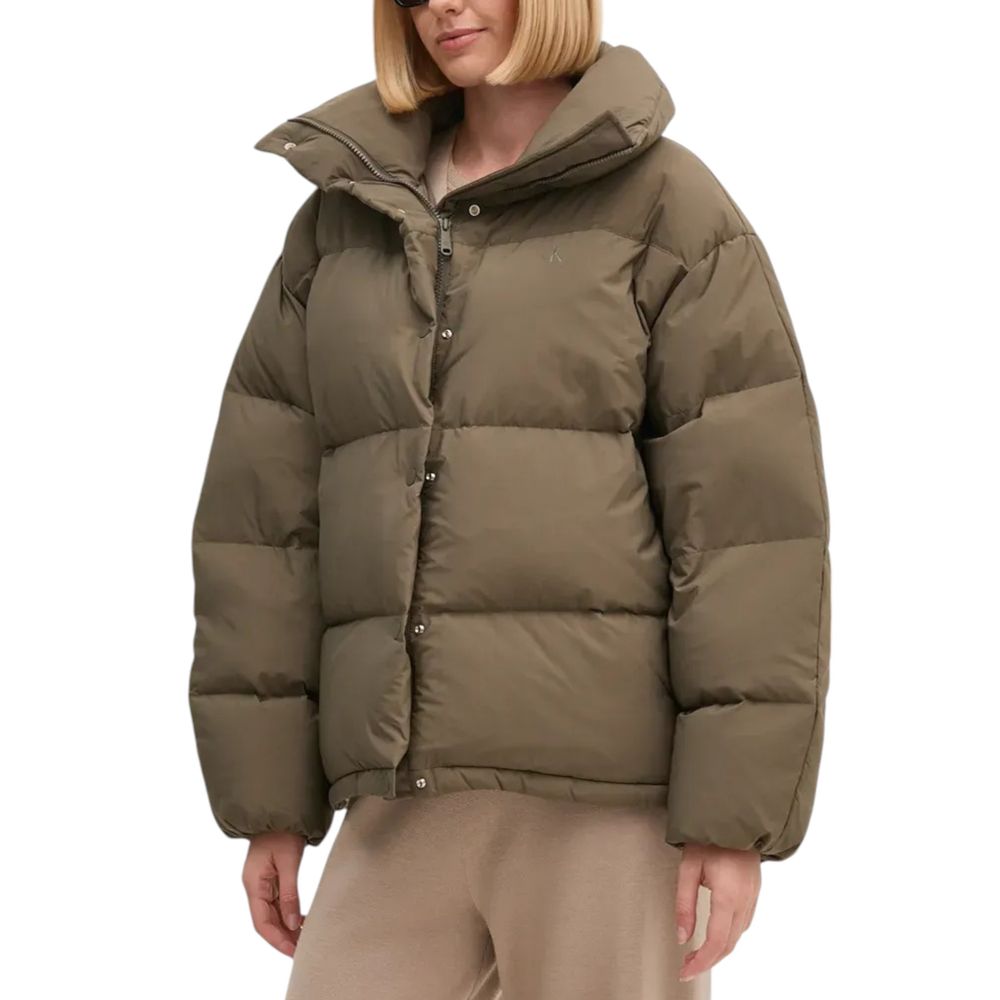 Vestes et manteaux en polyester gris Calvin Klein Jeans