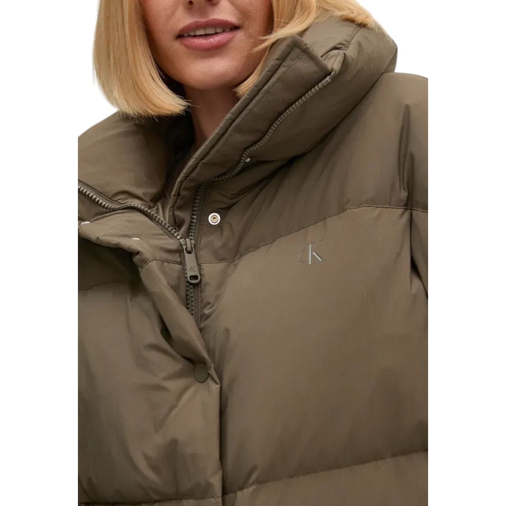 Vestes et manteaux en polyester gris Calvin Klein Jeans