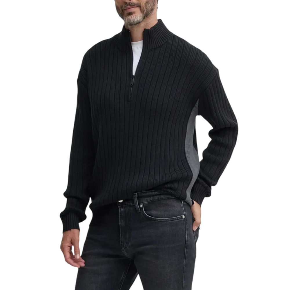 Cardigan en coton noir Calvin Klein Jeans