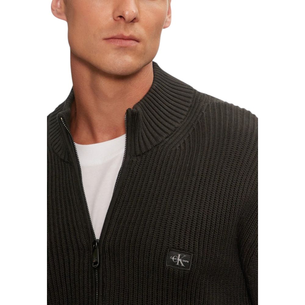 Cardigan en coton noir Calvin Klein Jeans