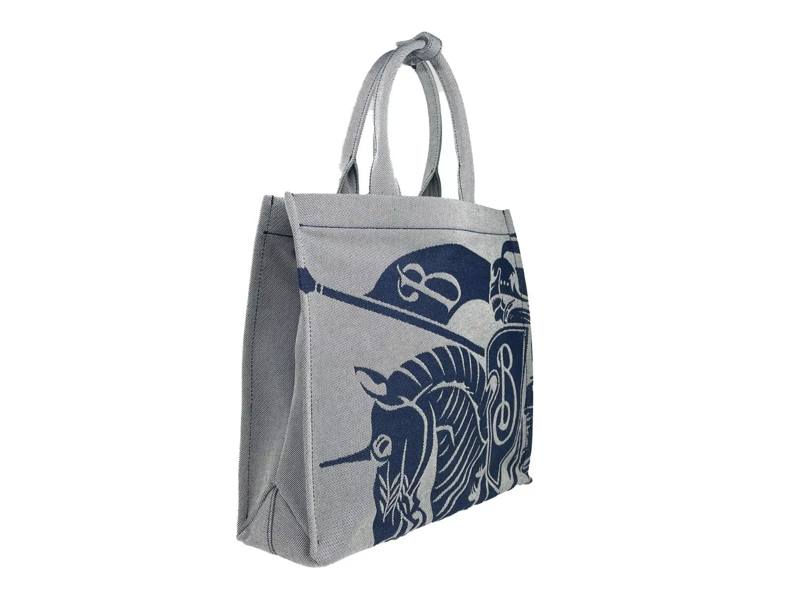Sac fourre-tout Burberry en toile bleu marine EKD avec pochette à monnaie