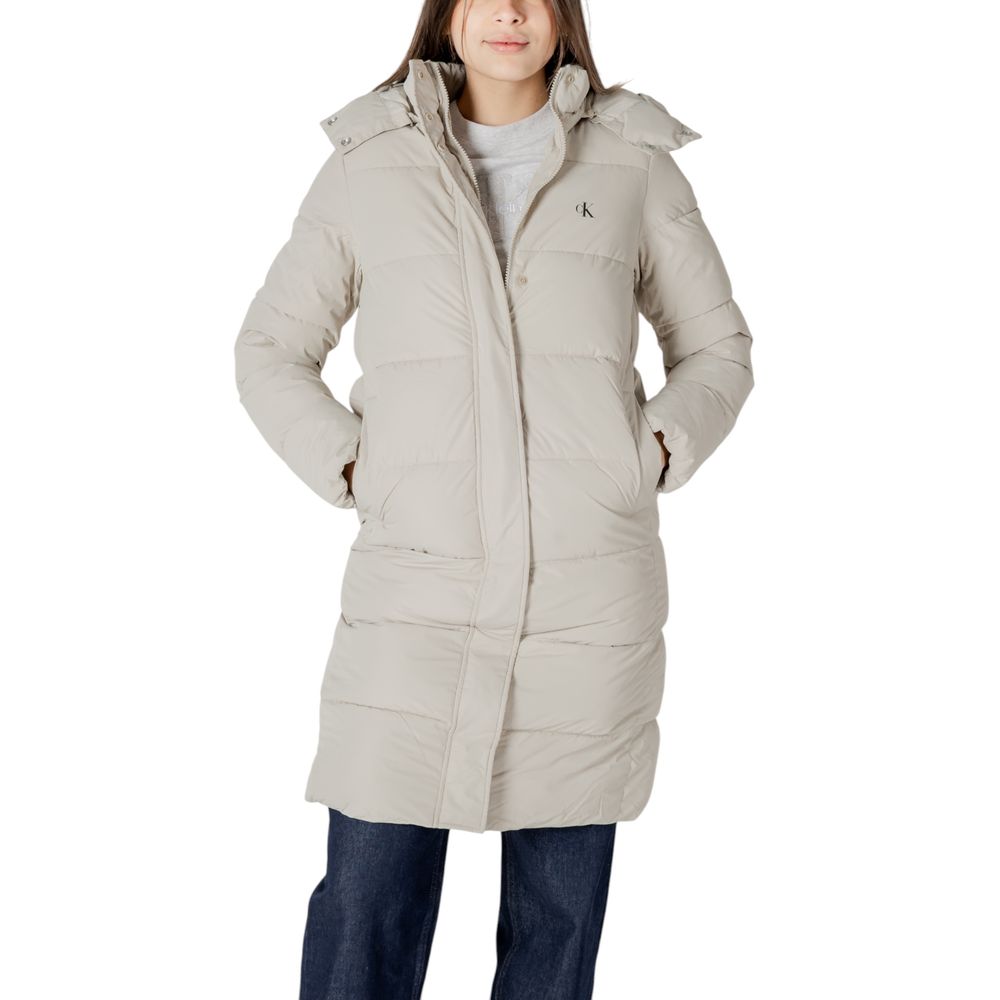 Vestes et manteaux en polyester beige Calvin Klein Jeans
