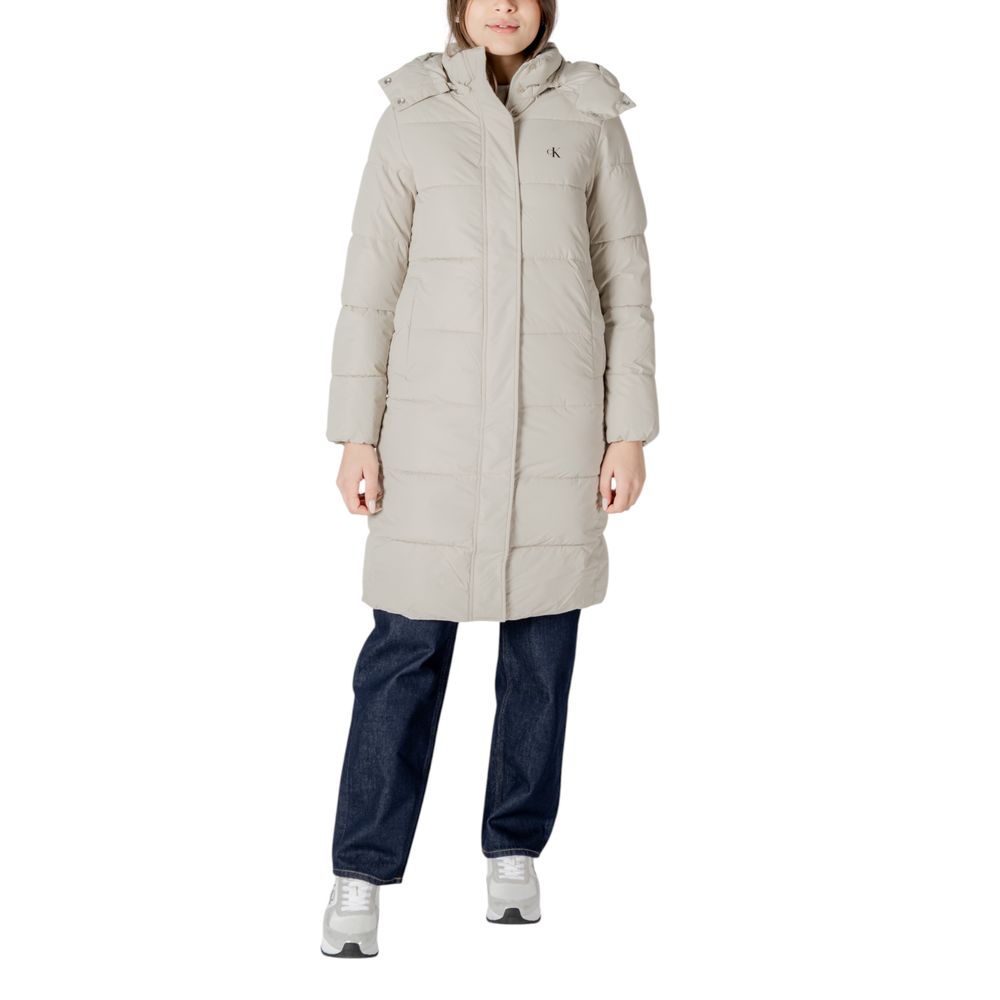 Vestes et manteaux en polyester beige Calvin Klein Jeans