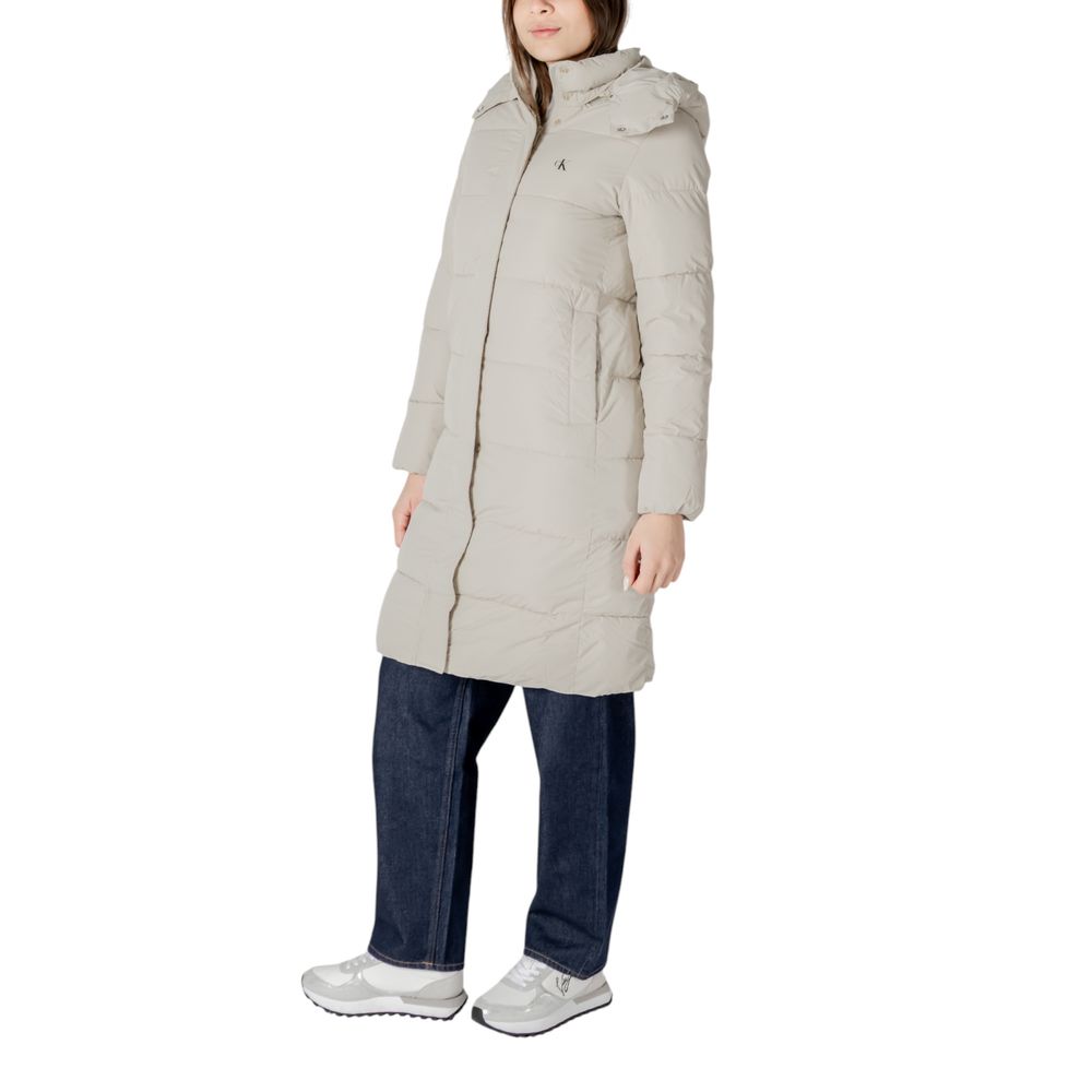 Vestes et manteaux en polyester beige Calvin Klein Jeans