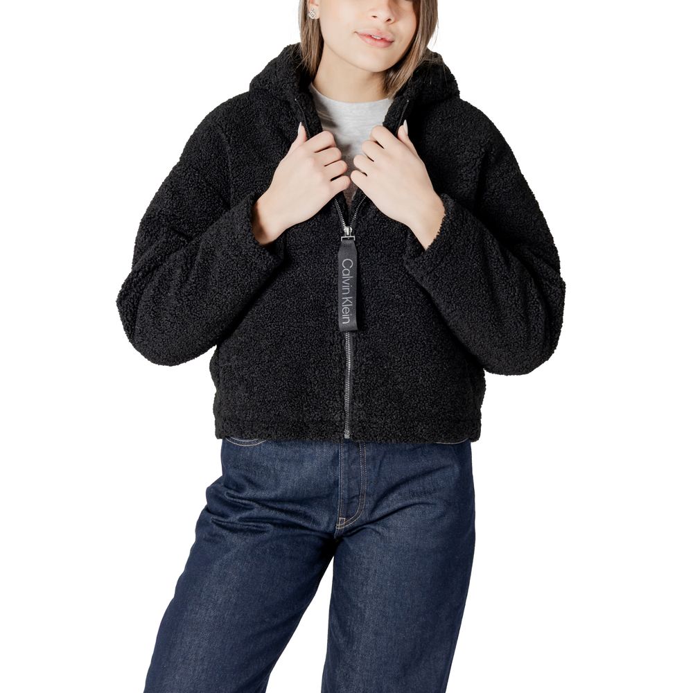 Manteau en polyester noir Calvin Klein Jeans