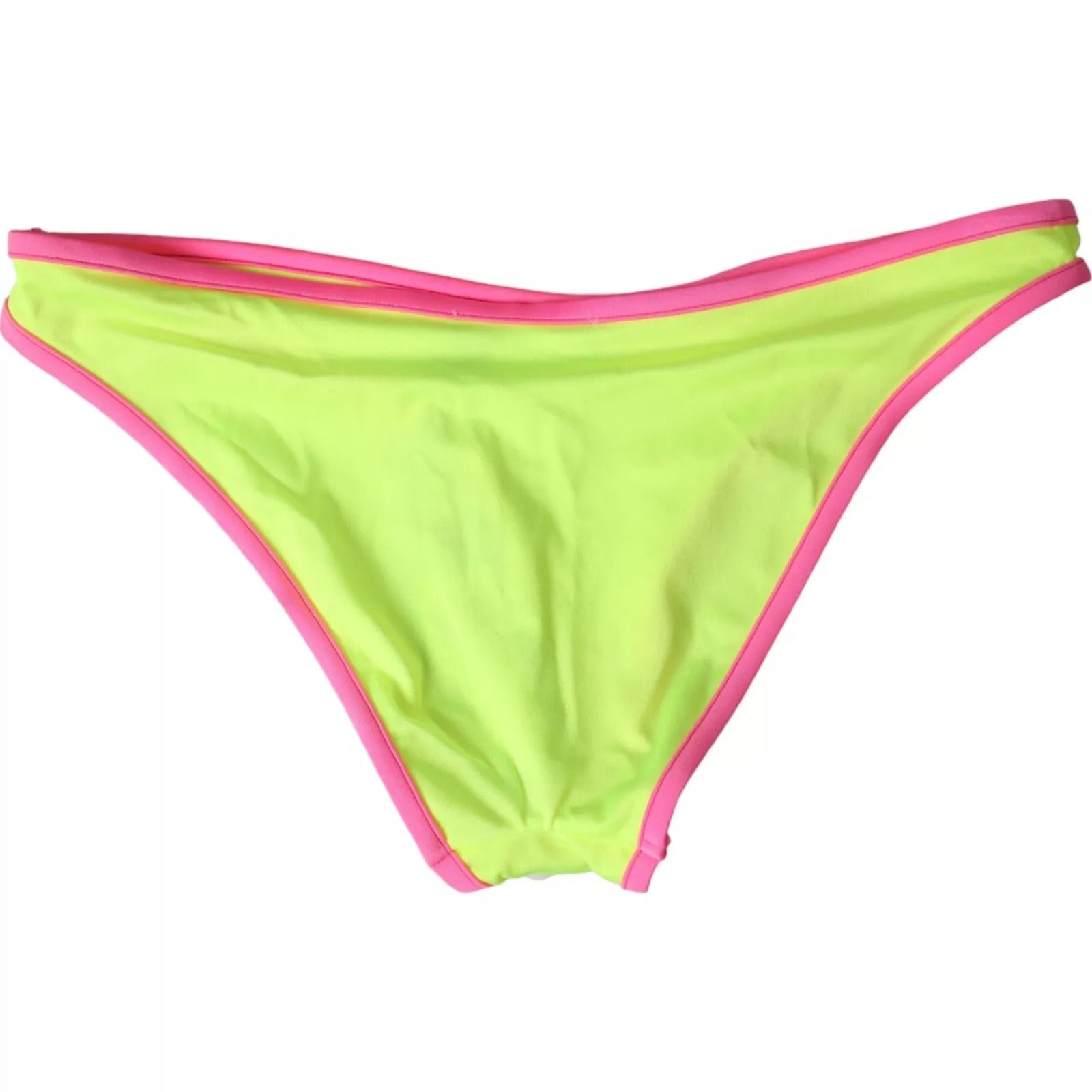 Bas de maillot de bain Dolce &amp; Gabbana en nylon jaune et rose