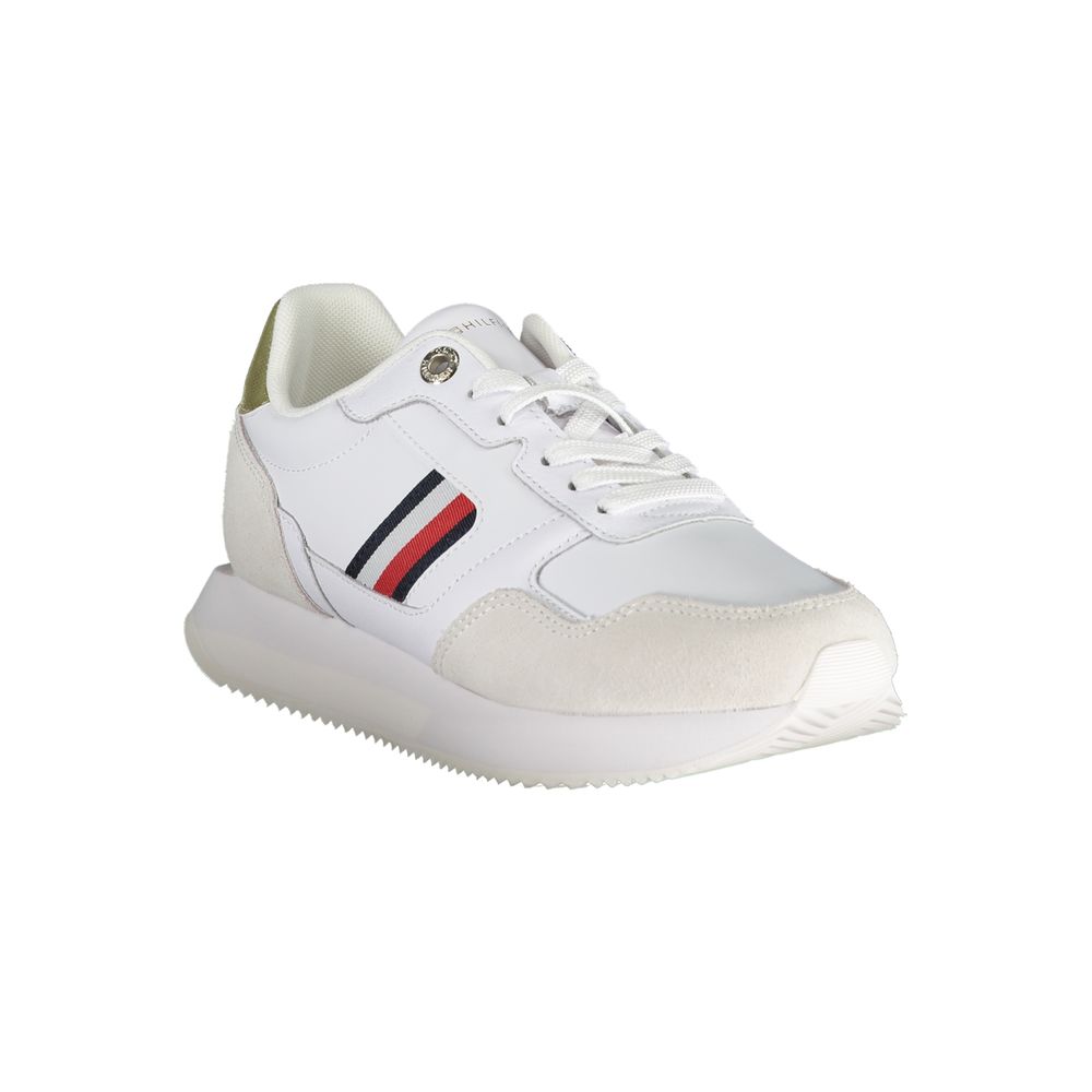 Baskets Tommy Hilfiger en cuir blanc pour femme