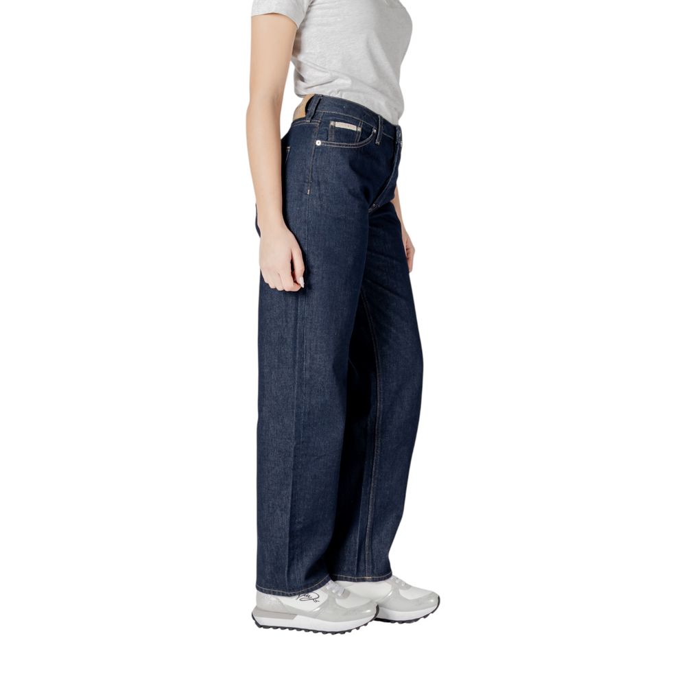 Calvin Klein Jeans Blue Cotton Relaxed Fit Jean