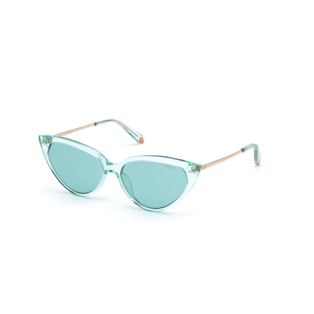 Lunettes de soleil en acétate marron Emilio Pucci
