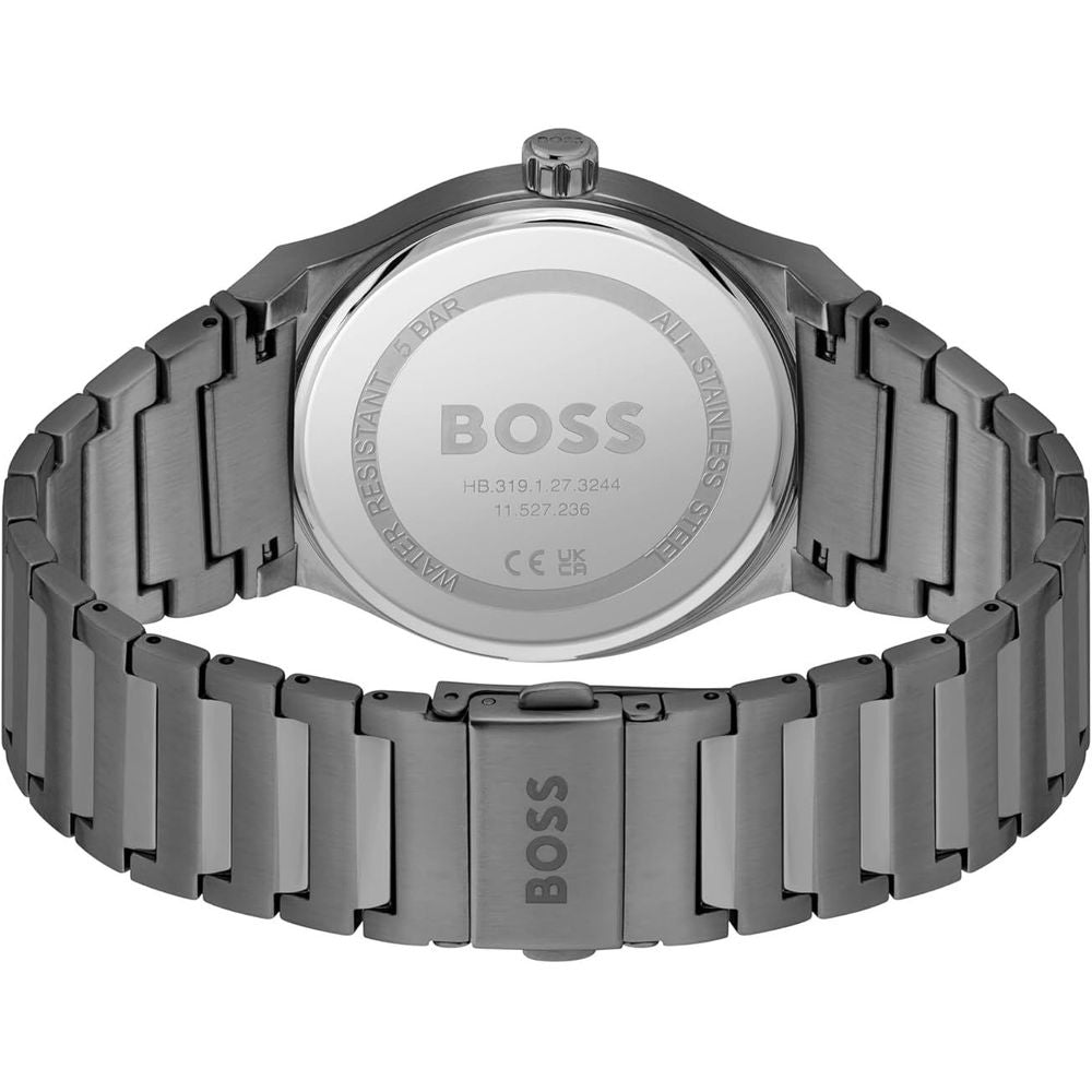 Montre Hugo Boss en acier inoxydable gris