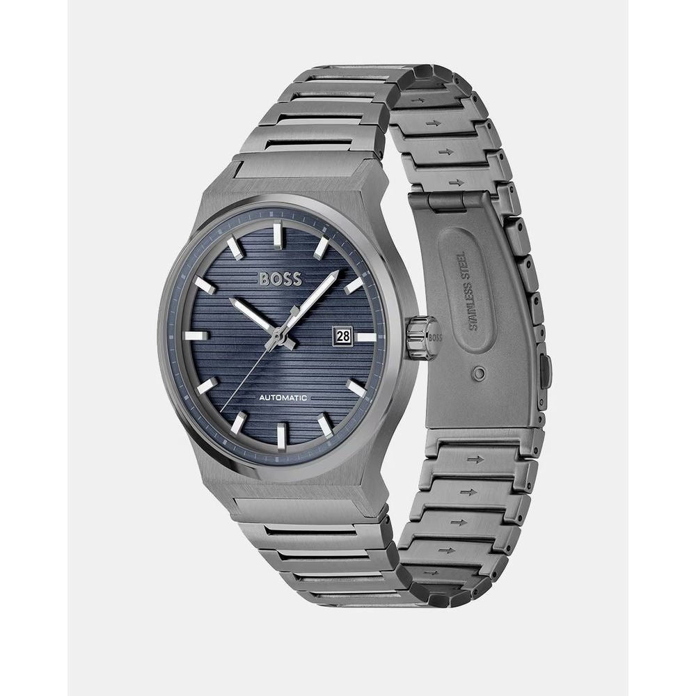 Montre Hugo Boss en acier inoxydable gris