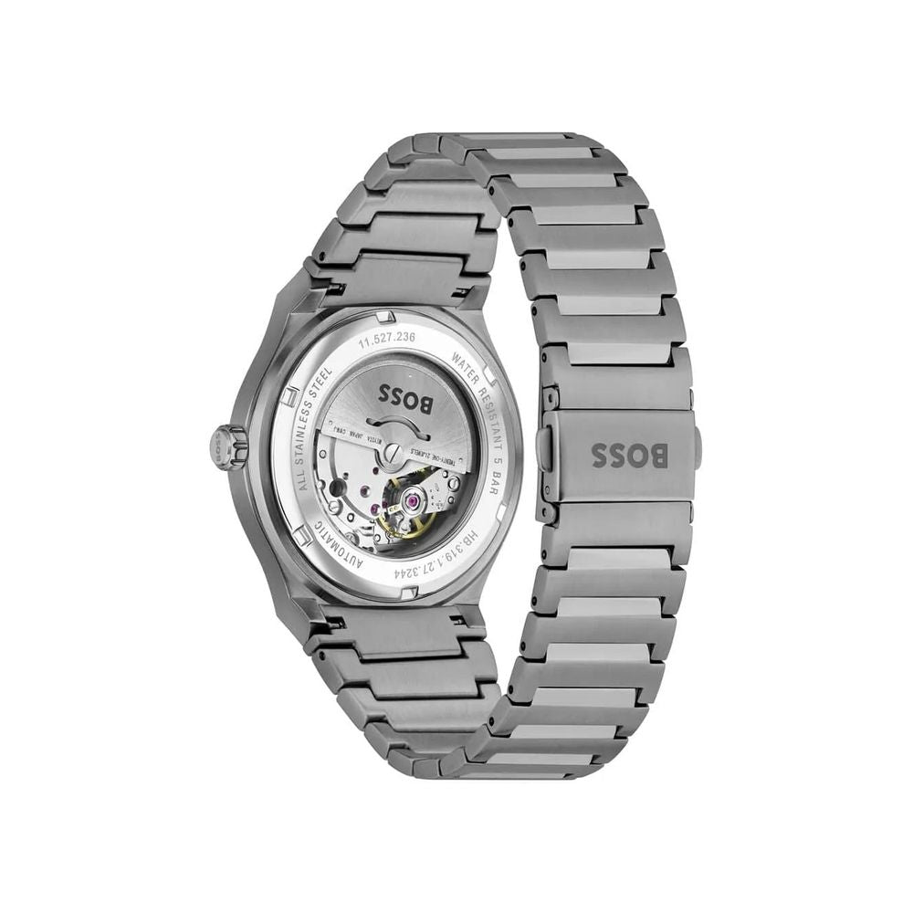 Montre Hugo Boss en acier inoxydable gris