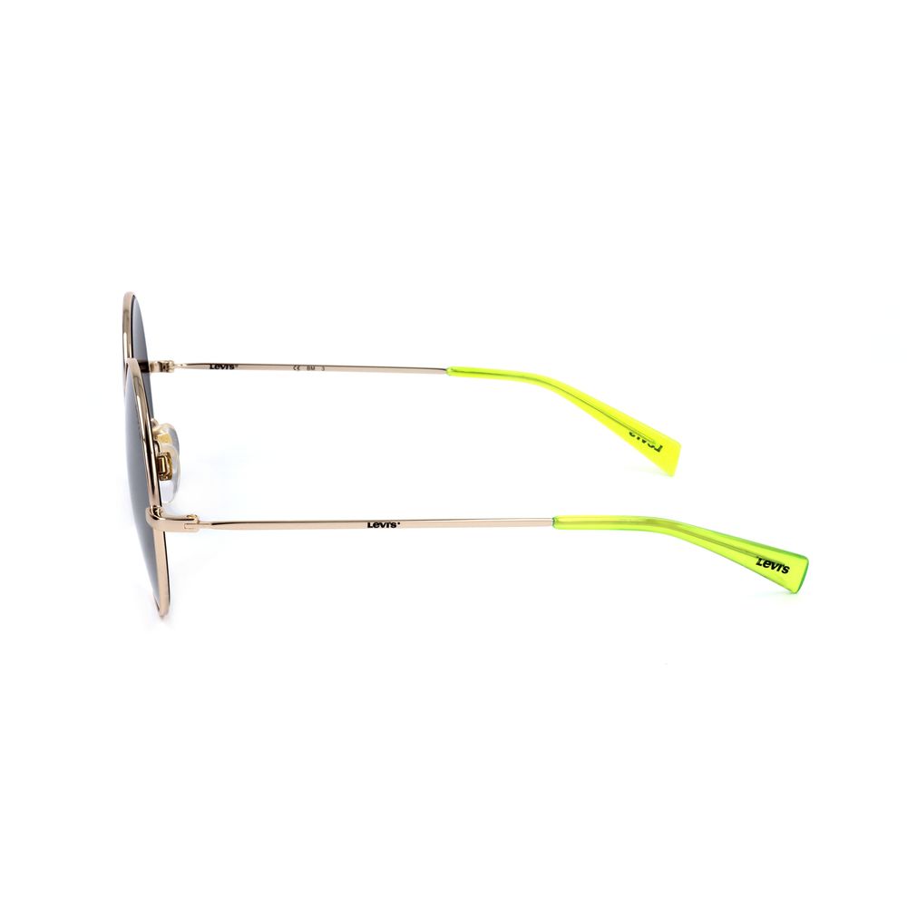 Lunettes de soleil Levi's en acier inoxydable doré