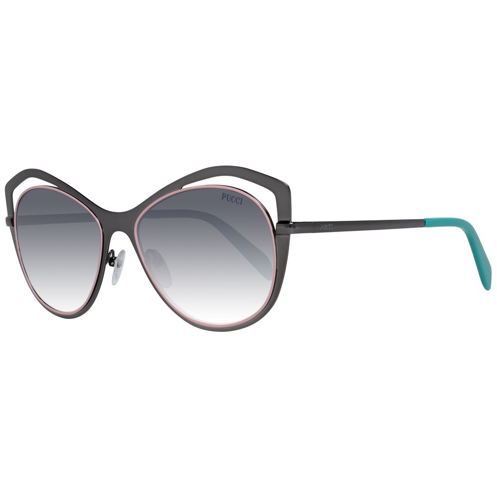 Lunettes de soleil en plastique gris Emilio Pucci