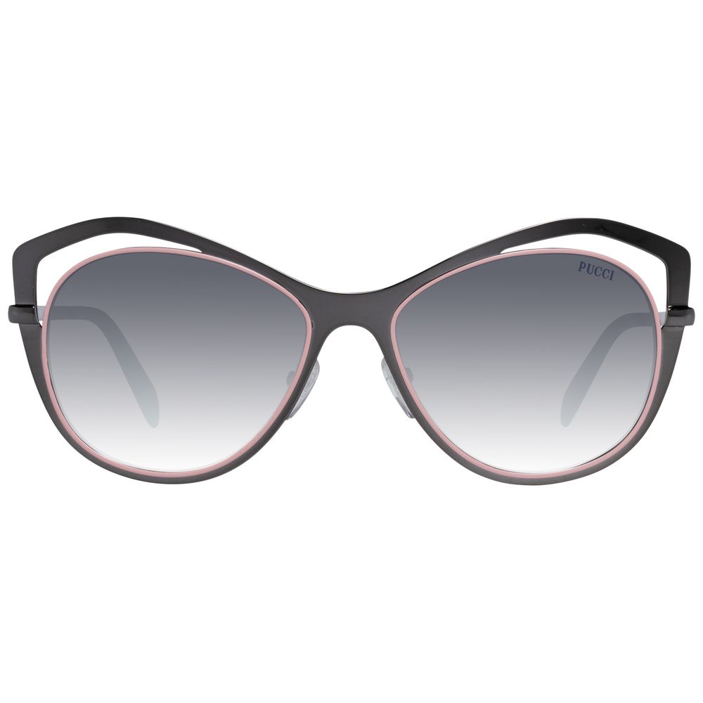 Lunettes de soleil en plastique gris Emilio Pucci