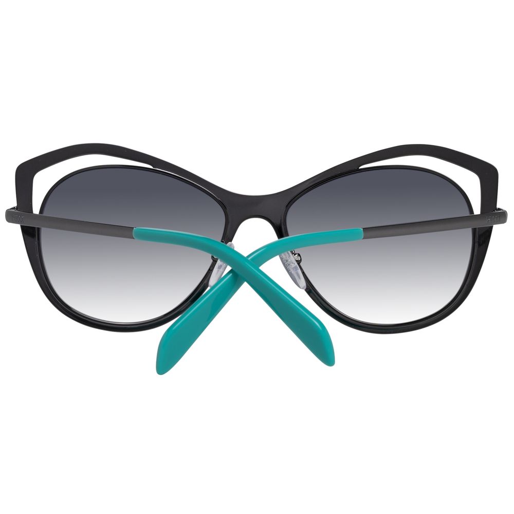 Lunettes de soleil en plastique gris Emilio Pucci