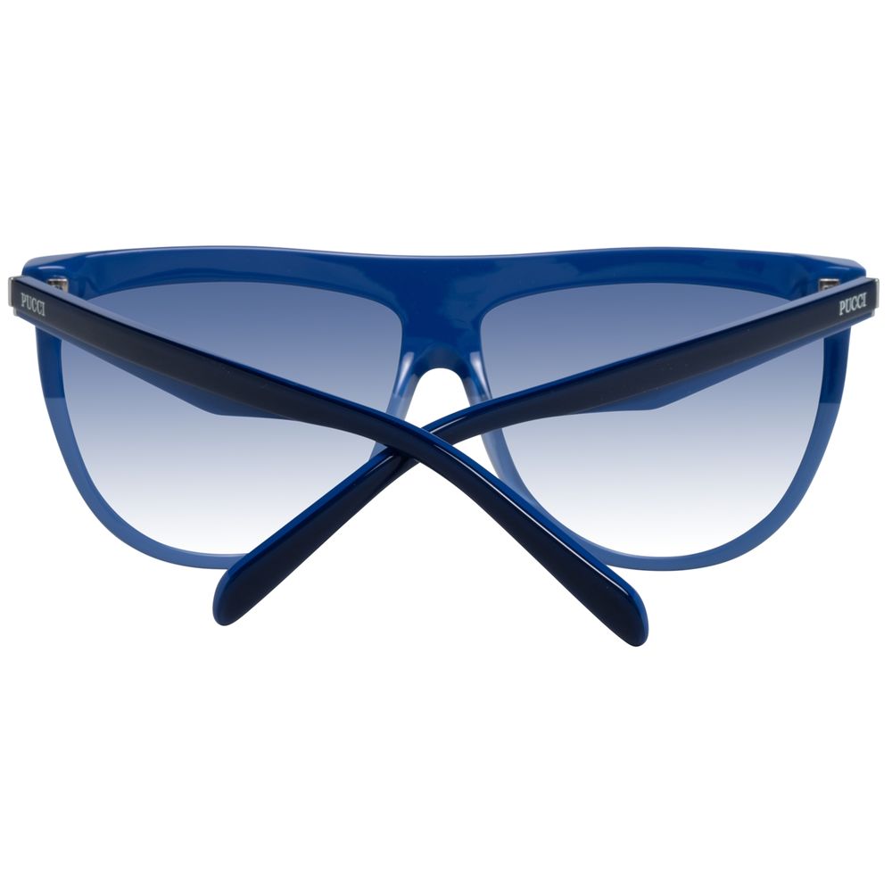 Lunettes de soleil en plastique bleu Emilio Pucci