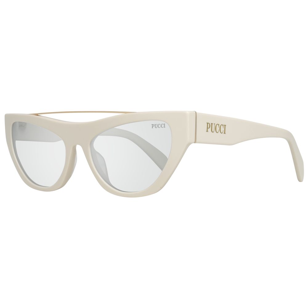 Lunettes de soleil en métal blanc Emilio Pucci