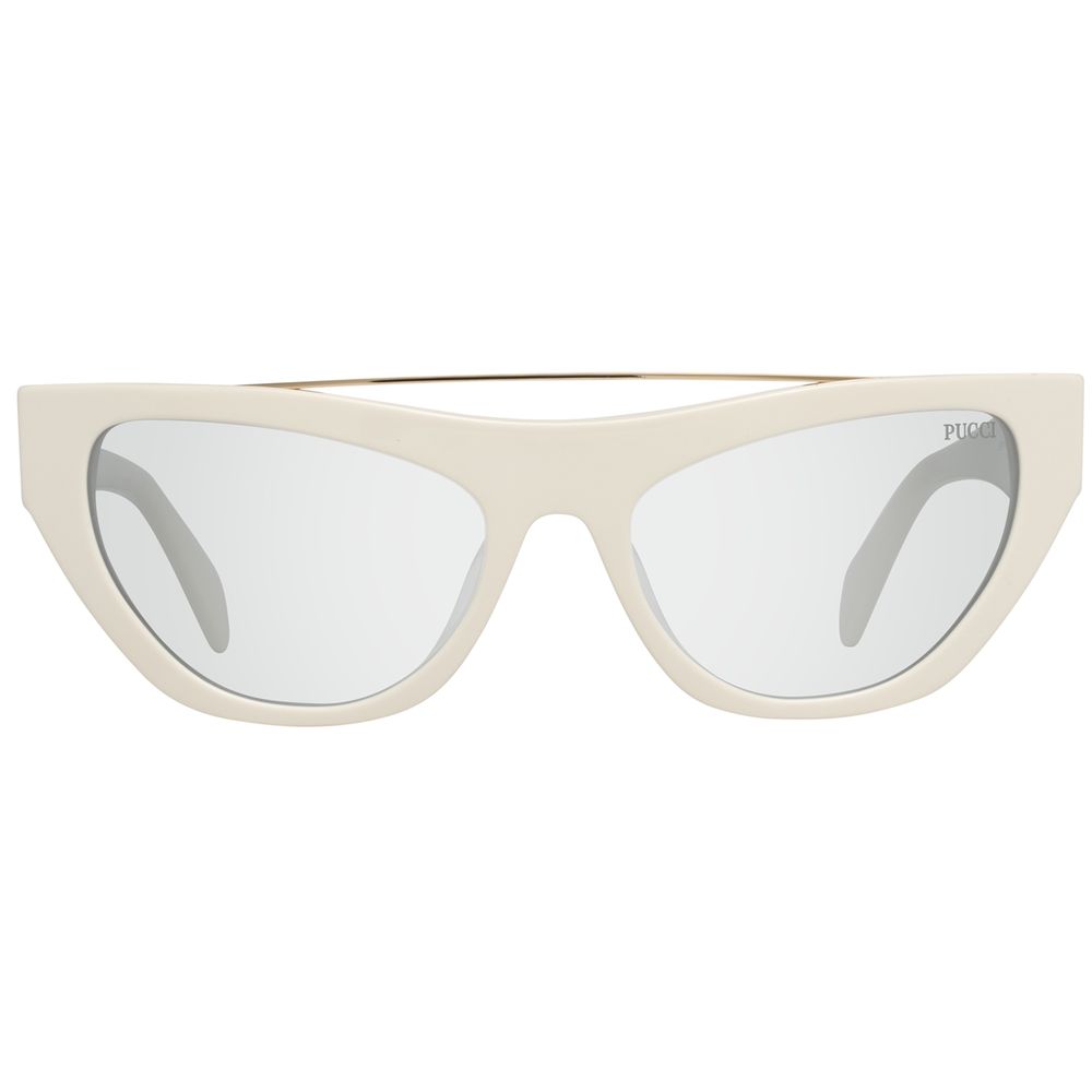 Lunettes de soleil en métal blanc Emilio Pucci