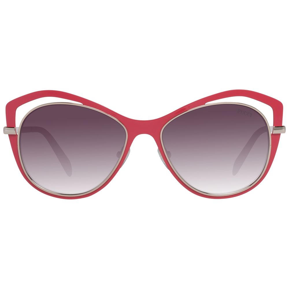 Lunettes de soleil en métal rouge Emilio Pucci