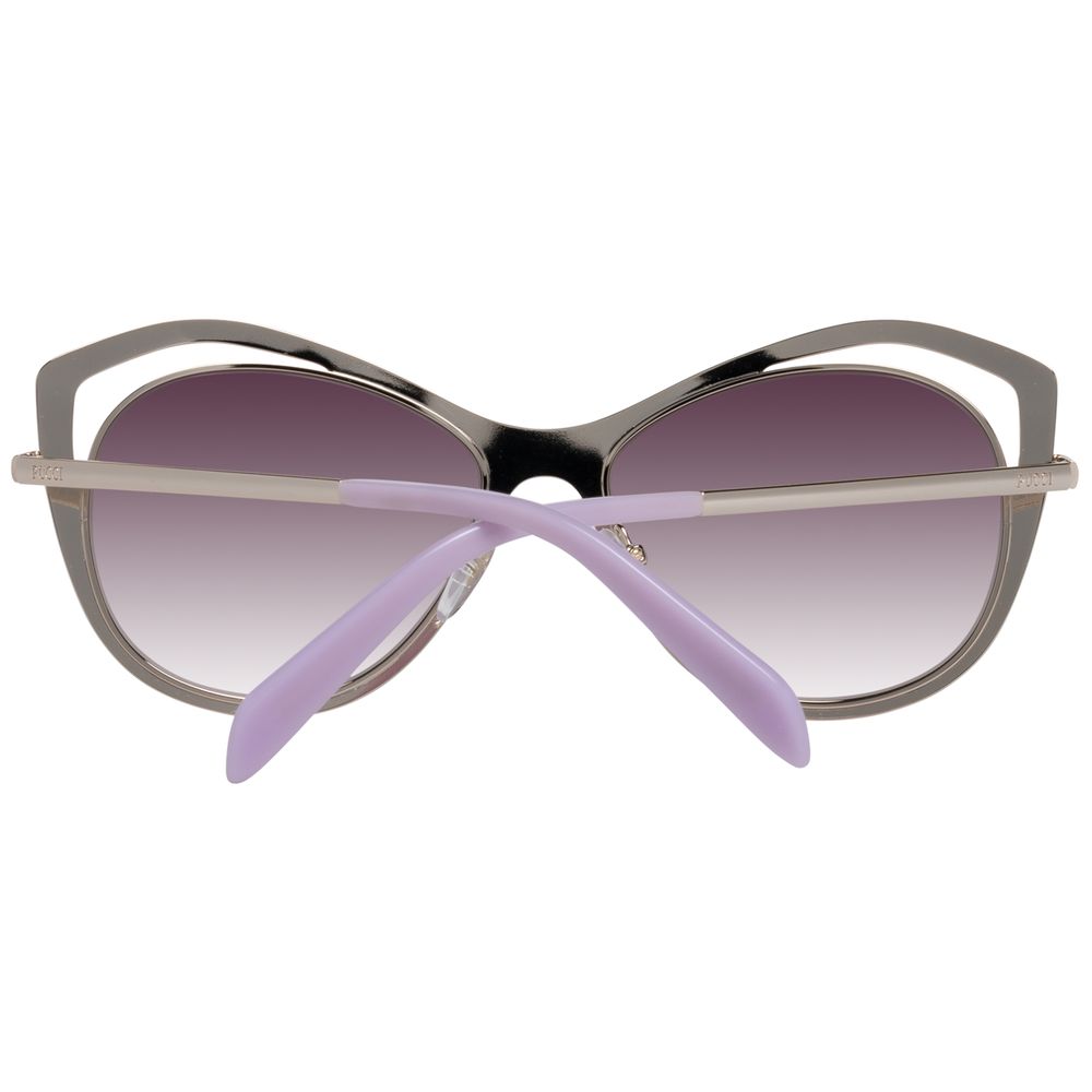 Lunettes de soleil en métal rouge Emilio Pucci