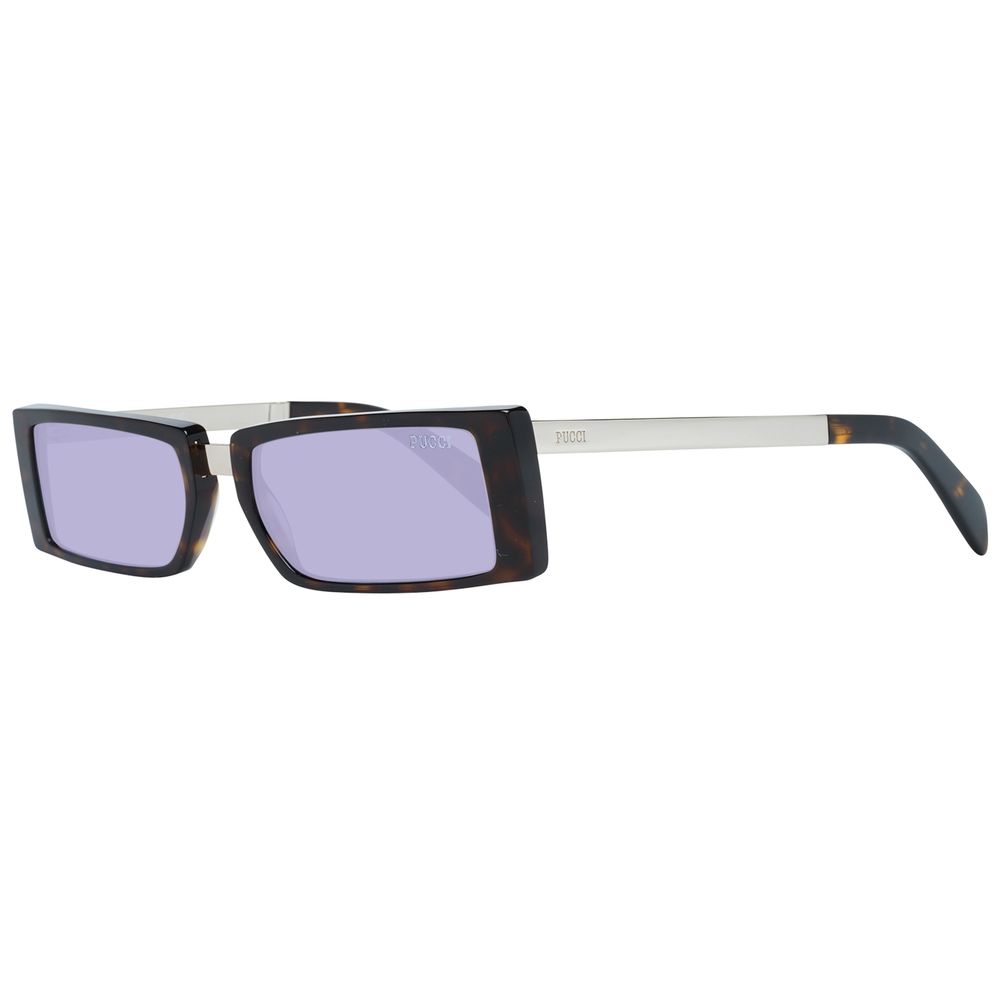 Lunettes de soleil en plastique marron Emilio Pucci