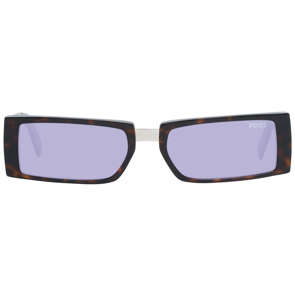 Lunettes de soleil en plastique marron Emilio Pucci