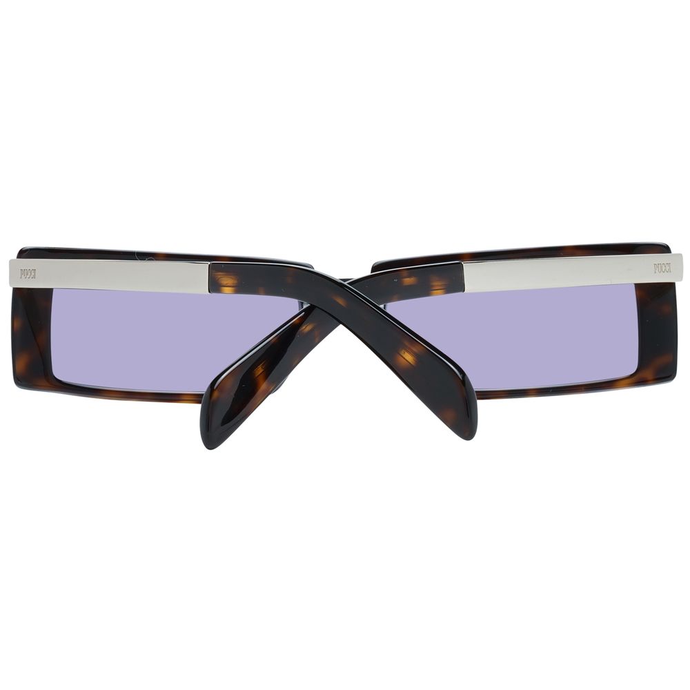 Lunettes de soleil en plastique marron Emilio Pucci