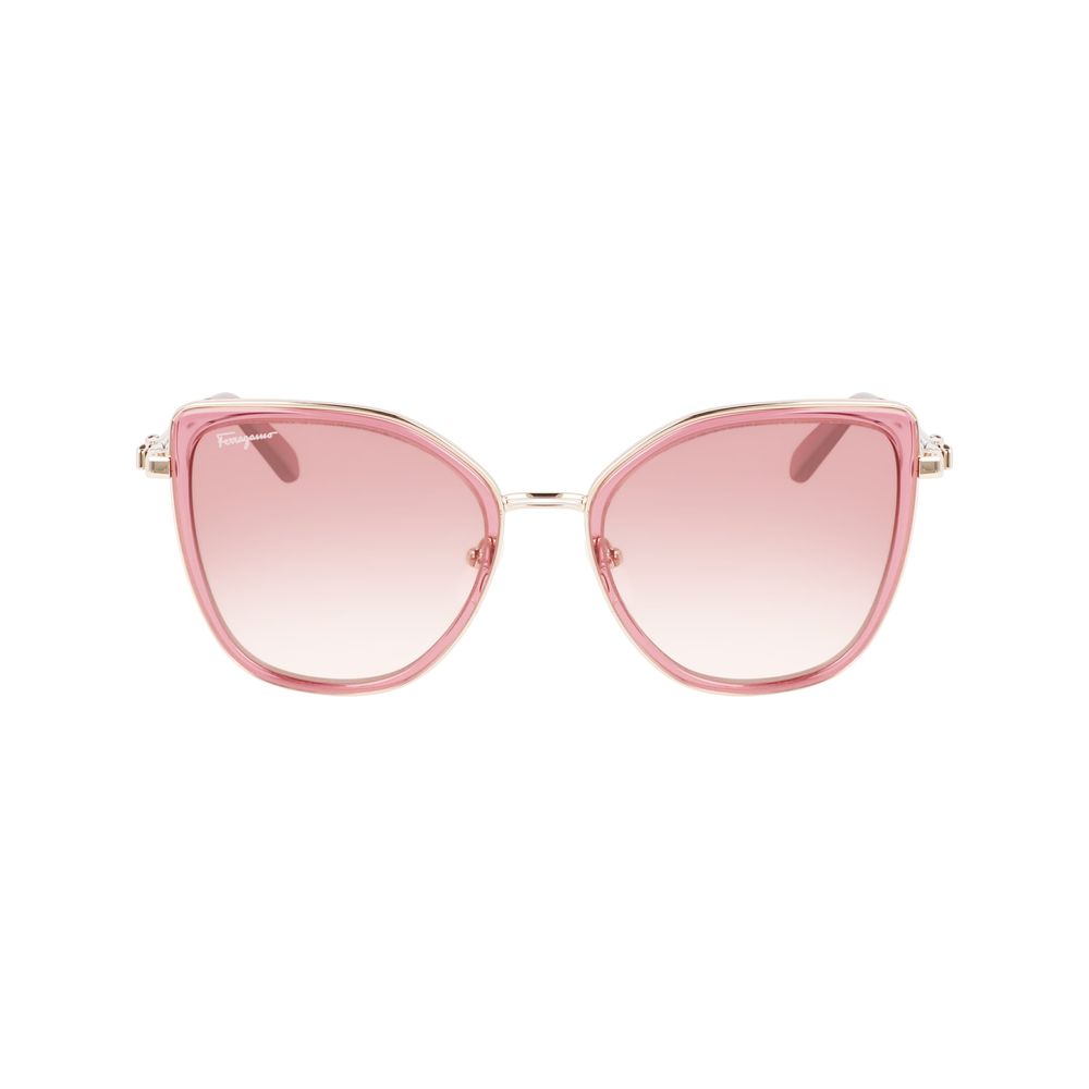 Lunettes de soleil en métal multicolore Ferragamo