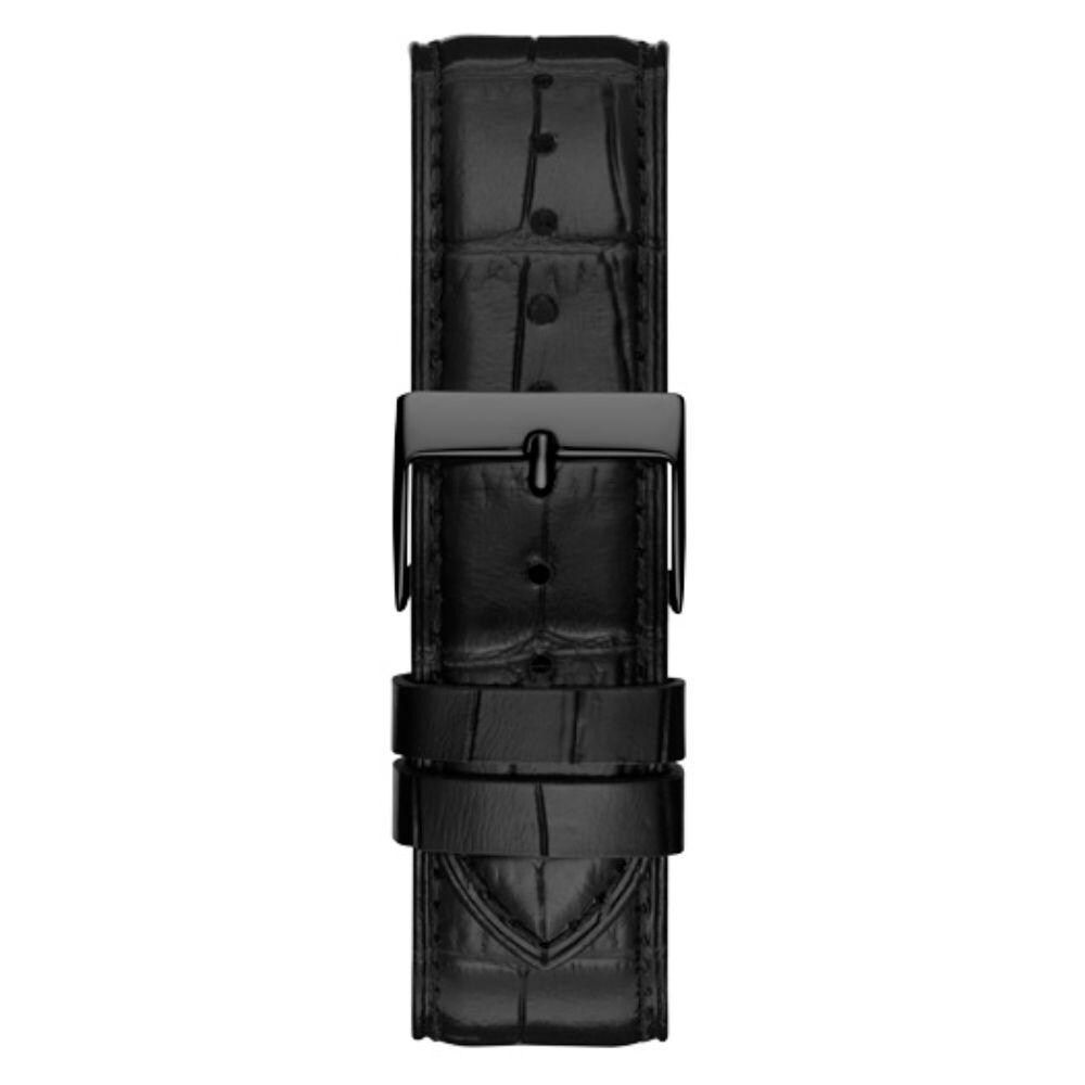 Montre Guess en cuir noir