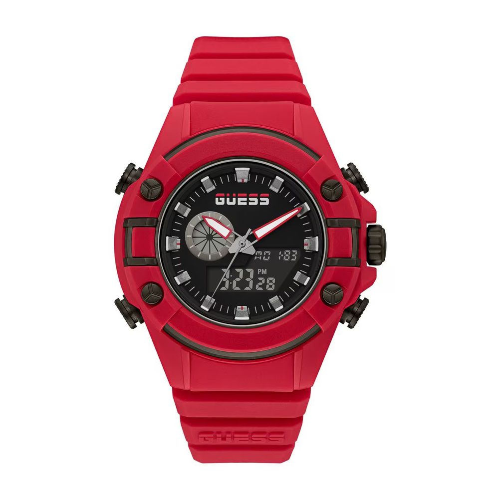 Montre synthétique rouge Guess