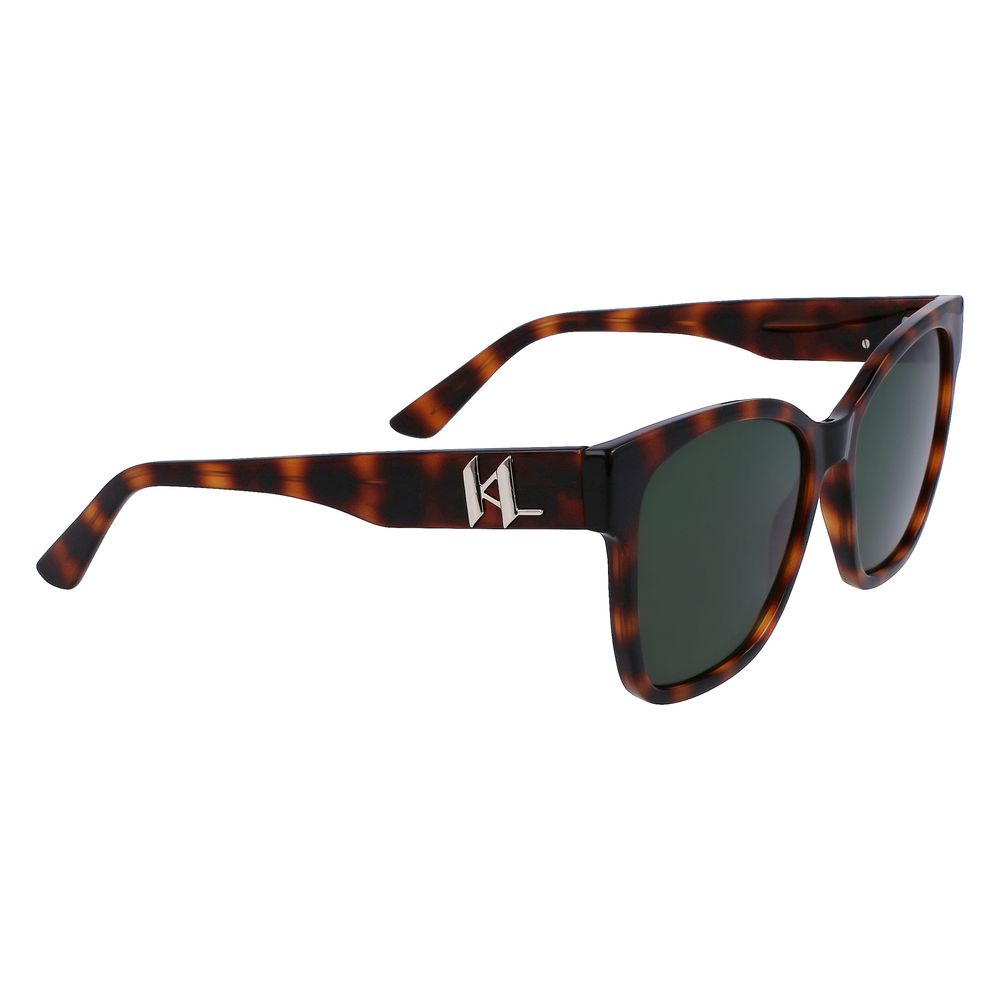 Lunettes de soleil injectées marron Karl Lagerfeld