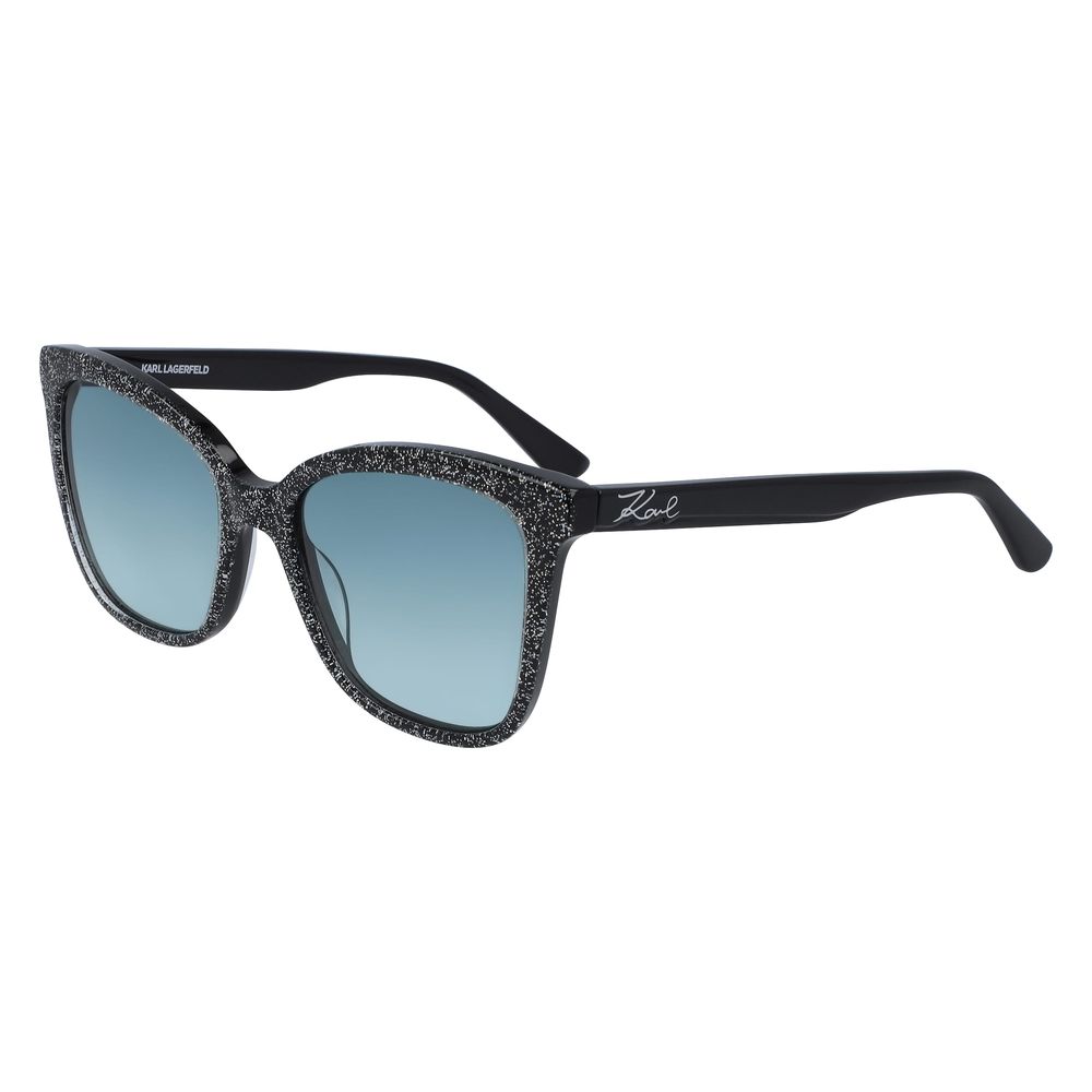 Lunettes de soleil en acétate noir Karl Lagerfeld