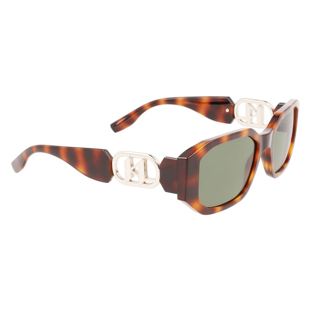 Lunettes de soleil injectées marron Karl Lagerfeld