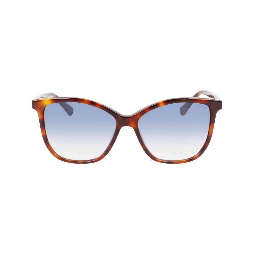 Lunettes de soleil Longchamp en acétate marron