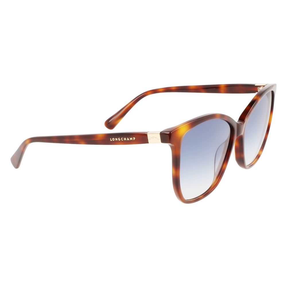 Lunettes de soleil Longchamp en acétate marron