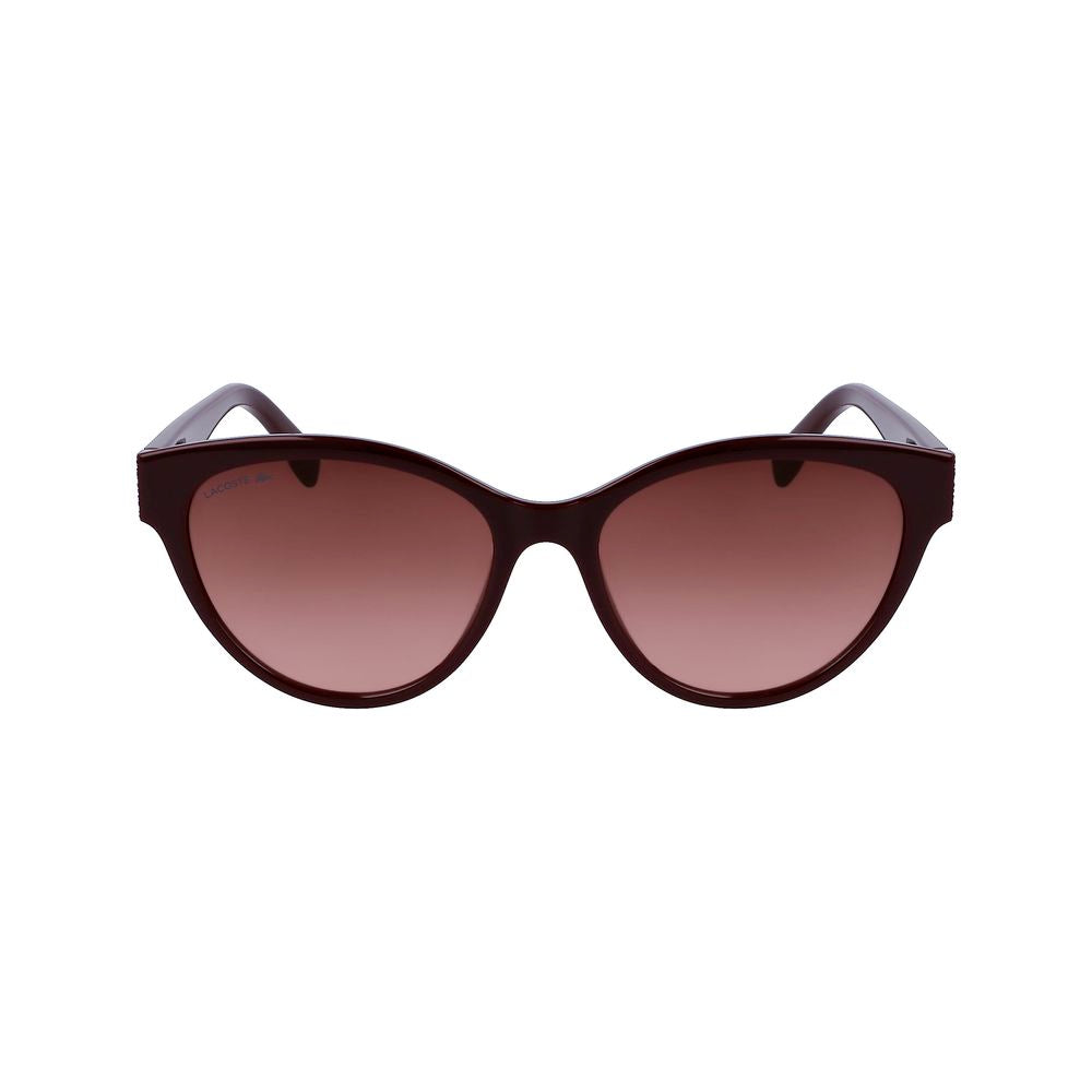 Lunettes de soleil injectées rouges Lacoste